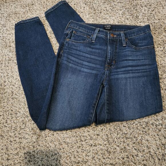 J.CREW Denim - J.Crew Women's High Rise Skinny Jeans Dark Wash Stretch Denim Sz 26